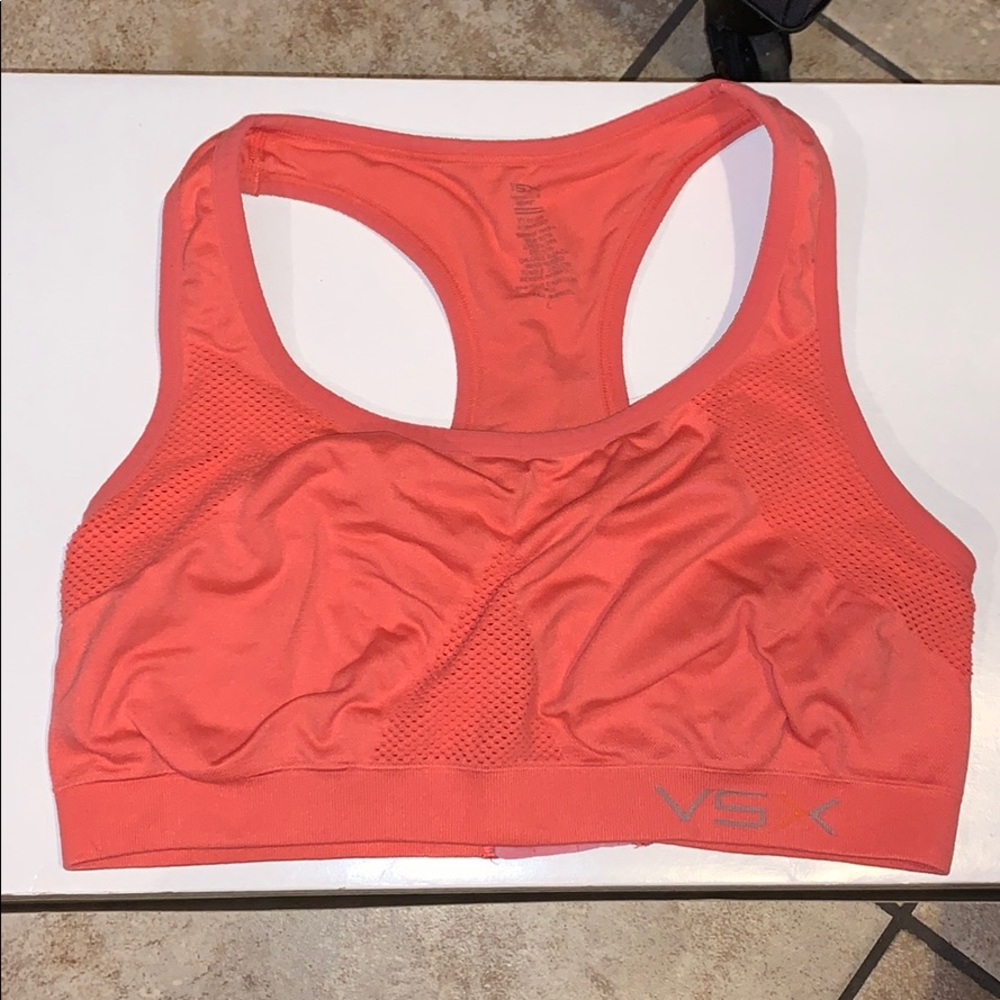VSX Sports Bra (L) with clips in the back.